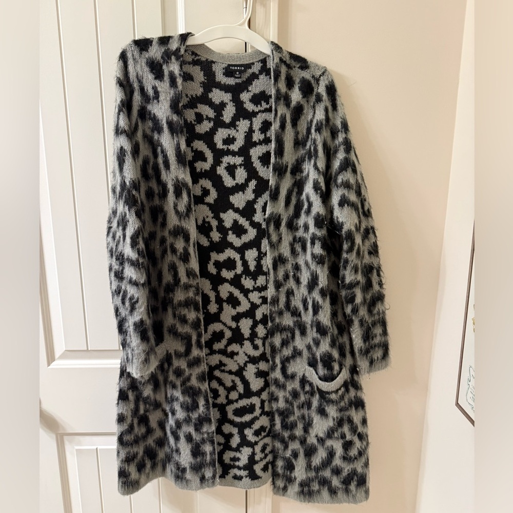 Torrid Leopard Print Cardigan